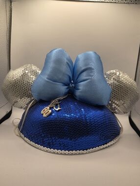 Disney Parks Disneyland 60th Diamond Celebration Minnie Sequined D60 Hat Cap NWT